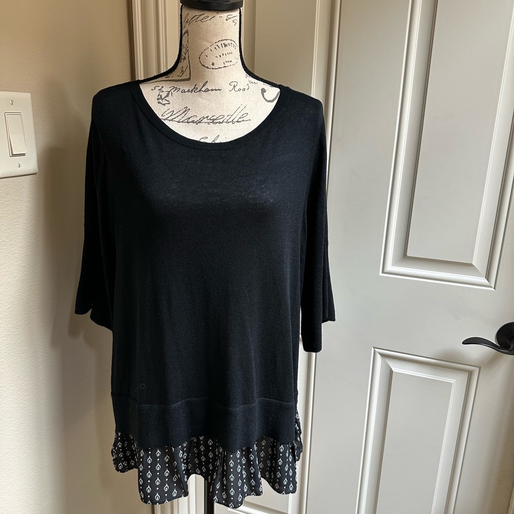 Loft Mixed Media Sweater
